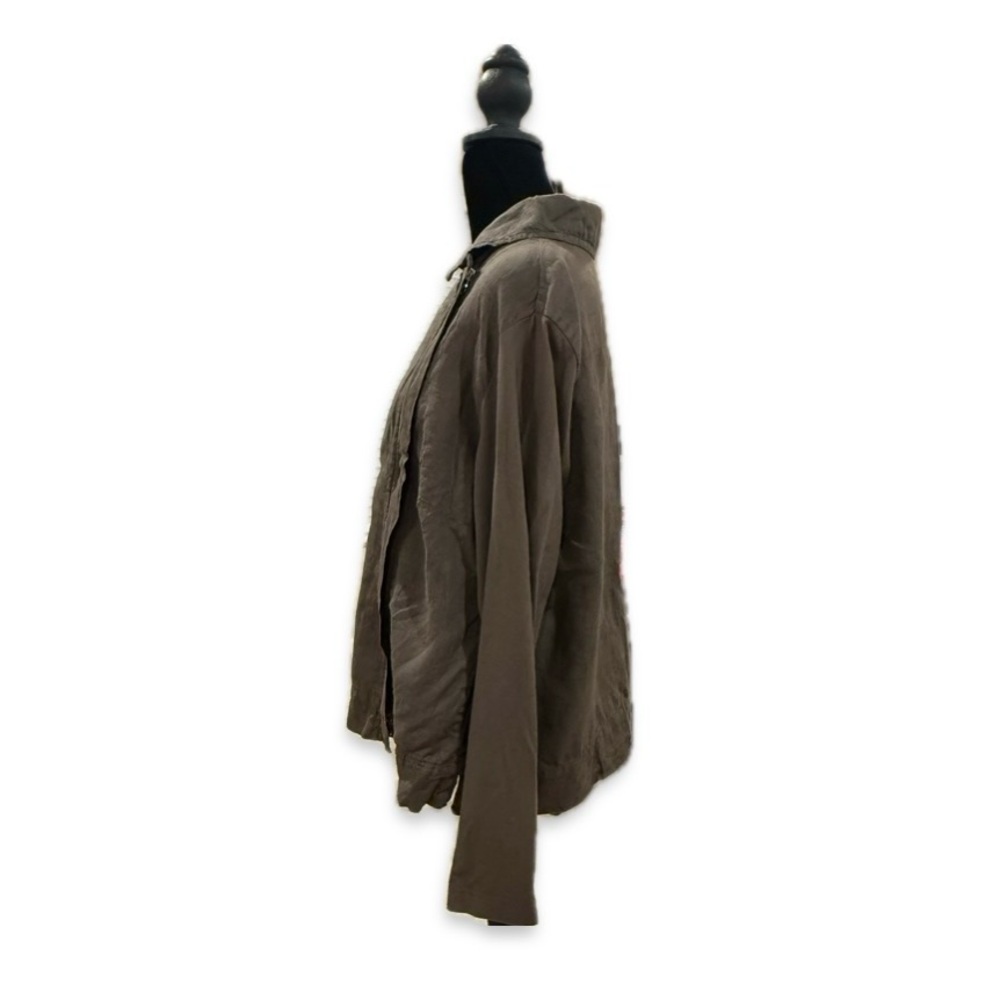 FLAX Mixed Media Linen Jacket - image 5